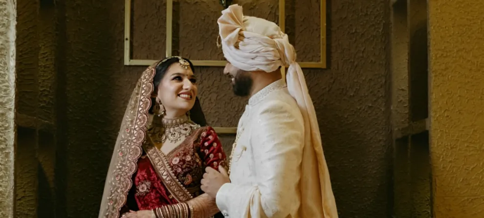 Wedding photographers in Noida - The Wedding Sketches bride and groom