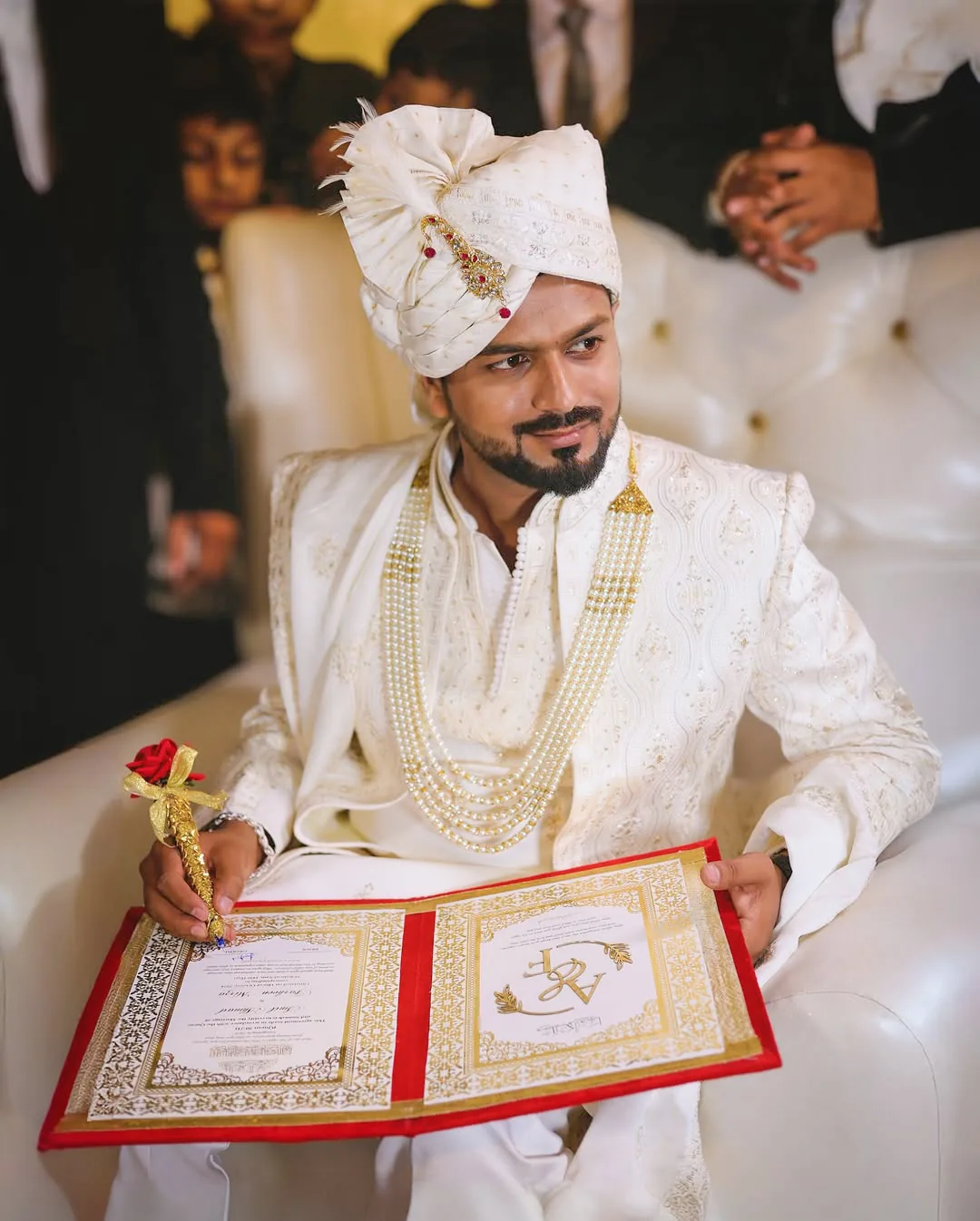 Wedding photo video package Noida - groom portrait by Video Craft Photography