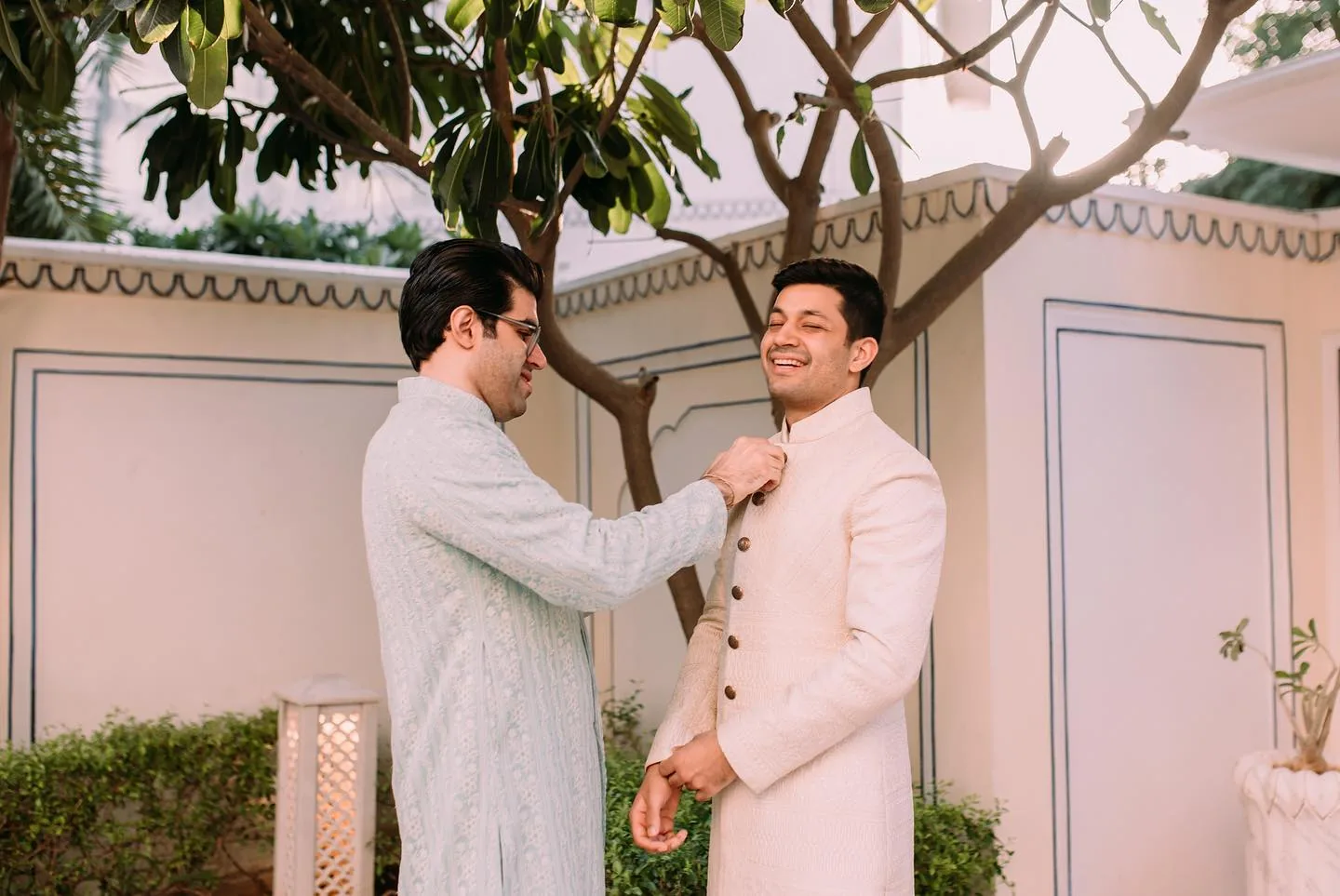 Photographer in Noida - candid groom getting ready, by Beyond Photos