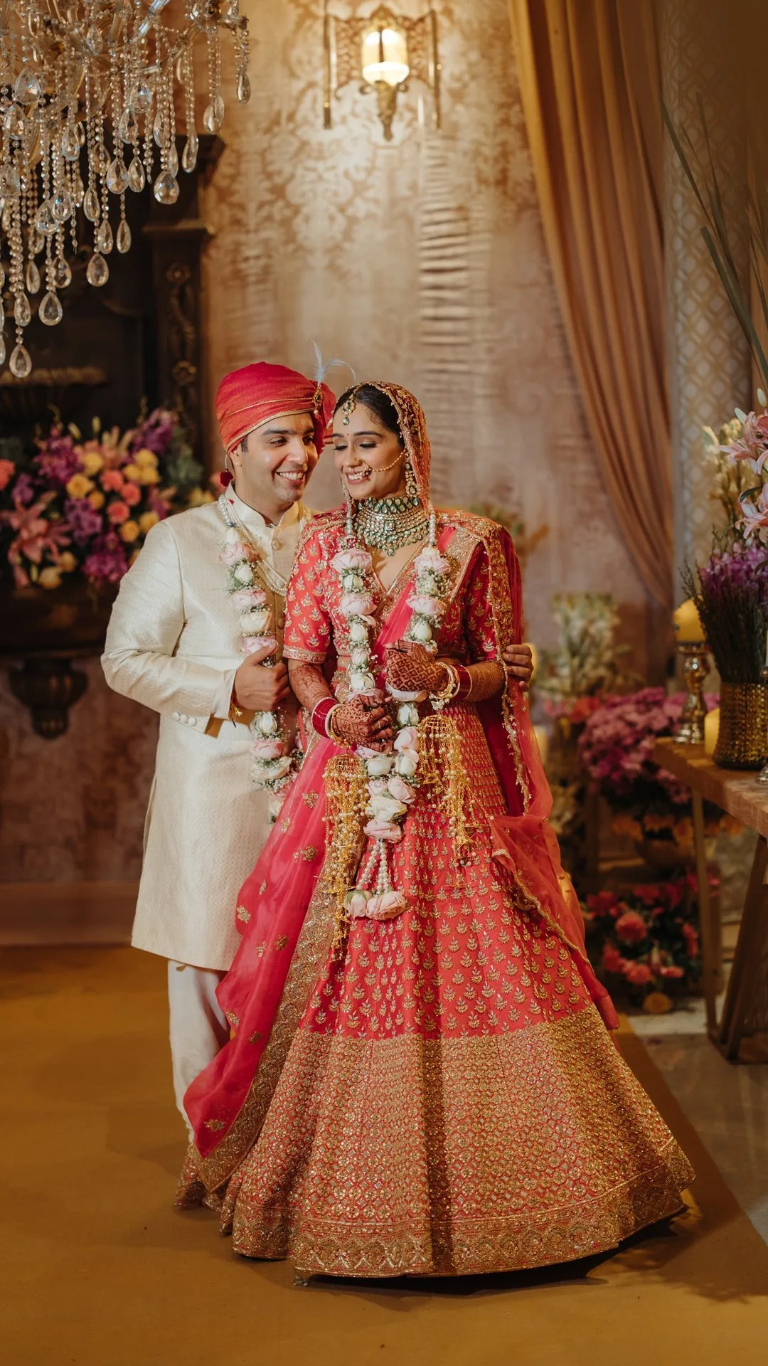 Premium wedding photographer near Rohini - Lovers Films couple with varmala