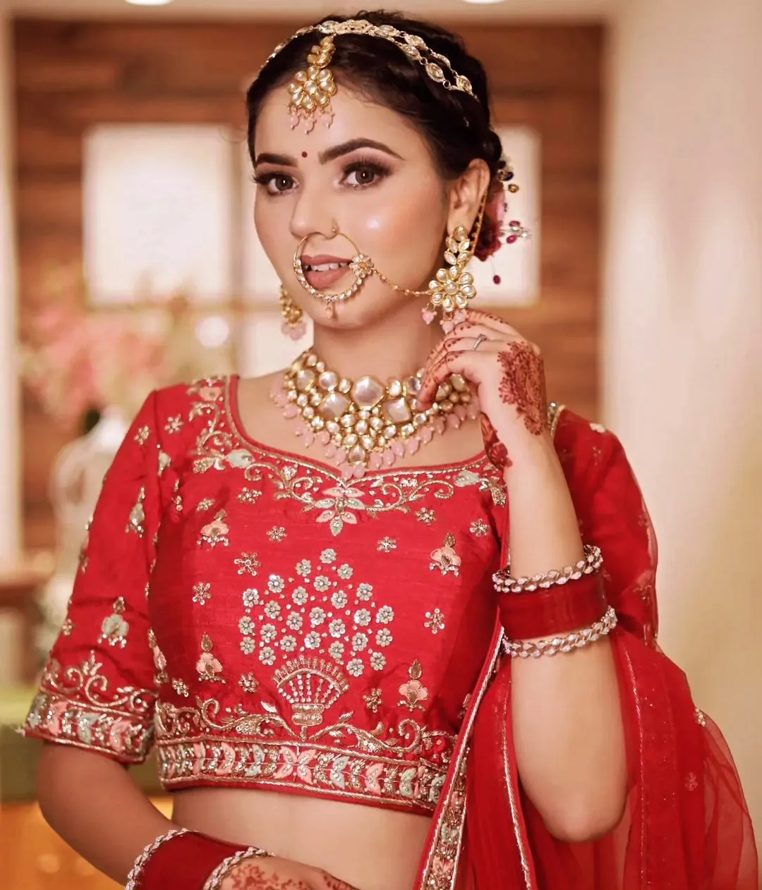 Best candid photographer in Noida - bridal portrait by SRG Production